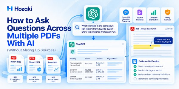 How to Ask Questions Across Multiple PDFs With AI (Without Mixing Up Sources)